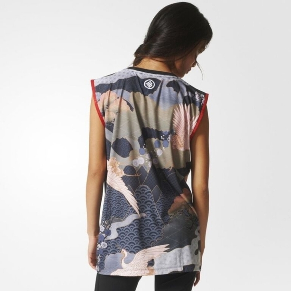 Adidas x Rita Ora Kimono Print Tank Top AJ7266 Geisha Size XS - Picture 8 of 15